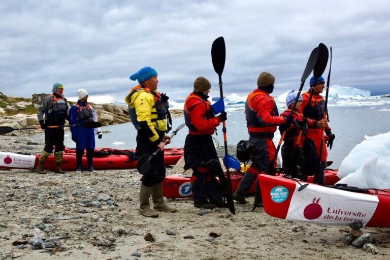 Cap au Nord - Kayaks financés par le Fonds de dotation de l'Université de la terre